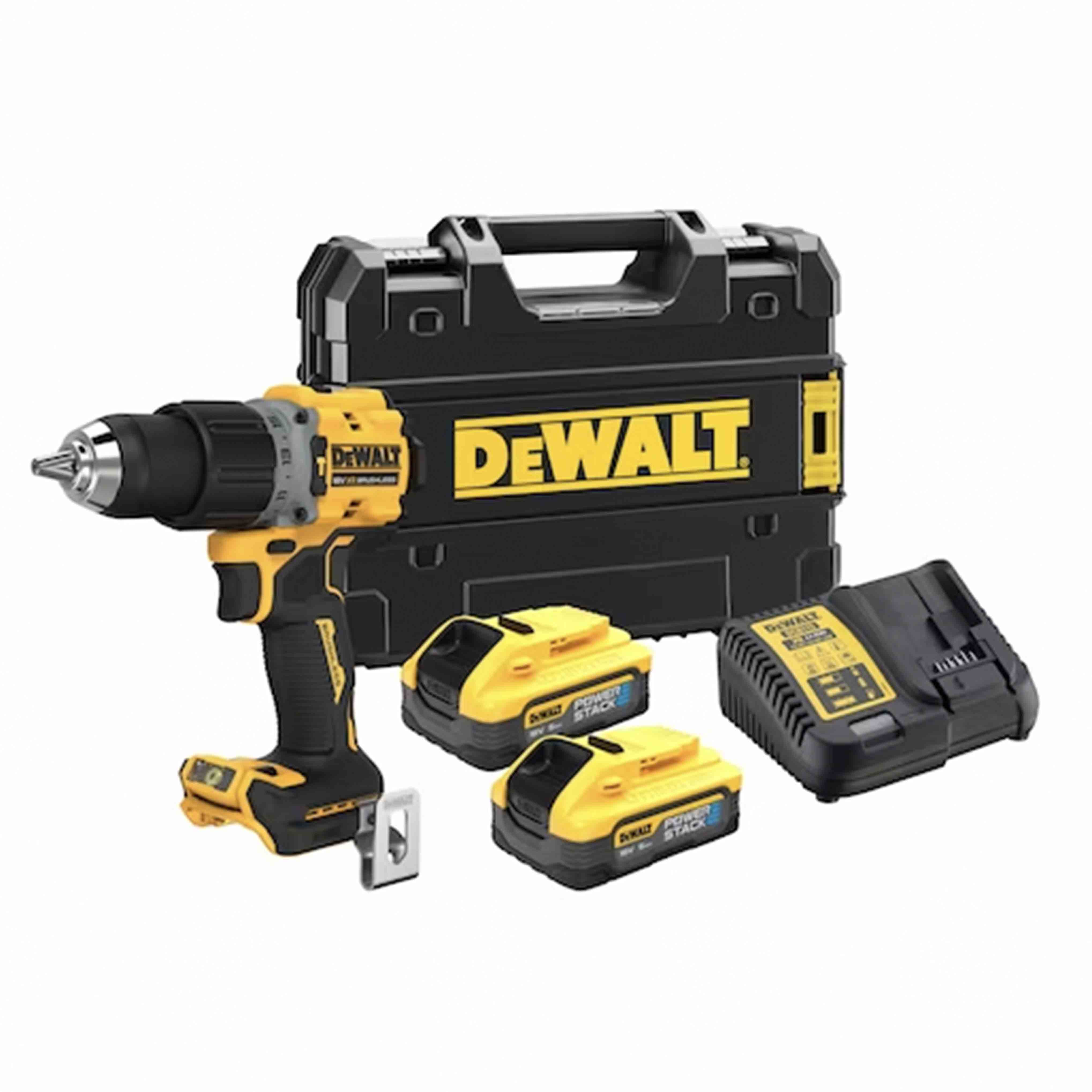 Compact 2-Speed XR 18V BRUSHLESS Impact Drill Driver - Metal Chuck in TSTACK CASE and ACCESSORIES - DeWALT - DCD805H2T-QW Compact 2-Speed XR 18V BRUSHLESS Impact Drill Driver - Metal Chuck in TSTACK CASE and ACCESSORIES - DeWALT - DCD805H2T-QW